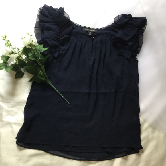 Navy Blouse NWOT* - Picture 5 of 8